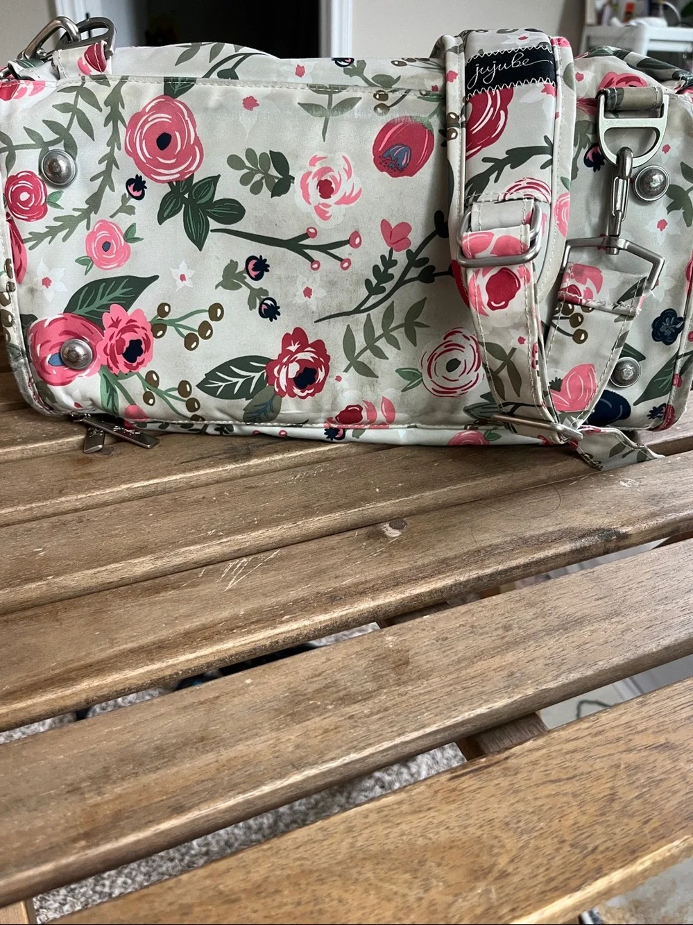 Ju-Ju-Be Floral Convertible Diaper Bag Backpack - floral flowers design